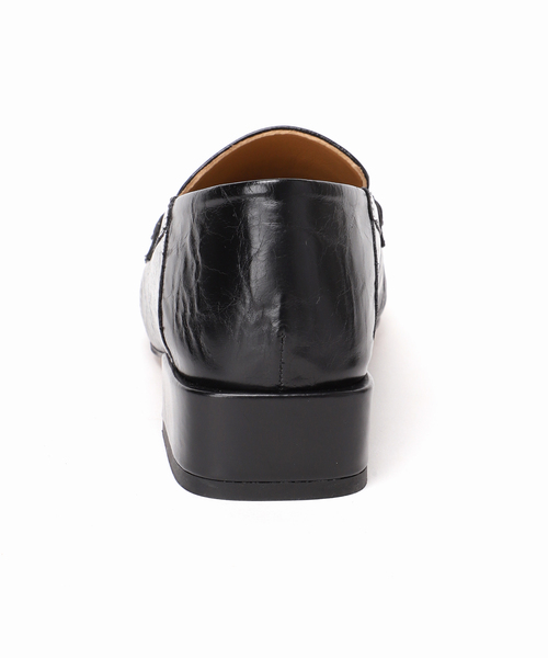 GRISE（グリーズ）の「GRISEレザースクエアギャザーローファー（ローファー・レディース・ブラック/ブルー系その他/ベージュ・25cm/24.5cm/24cm/23.5cm/23cm/22.5cm/22cm）」の14枚目の写真