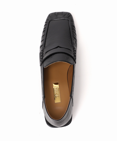 GRISE（グリーズ）の「GRISEレザースクエアギャザーローファー（ローファー・レディース・ブラック/ブルー系その他/ベージュ・25cm/24.5cm/24cm/23.5cm/23cm/22.5cm/22cm）」の17枚目の写真