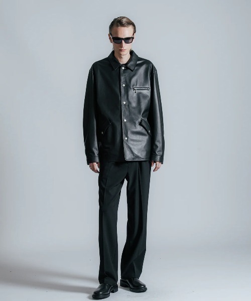 CRIMIE(クライミー)の「CRIMIE/クライミー/SPANISH LAMB LEATHER SPORTS JACKET/スペイン ラム レザー スポーツ ジャケット(その他アウター・メンズ・ブラック・M/L)」の6枚目の写真
