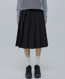 CHICKS（チックス）の「クラシックプリーツミディスカートブラック（スカート）」