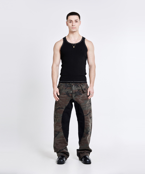 51%（フィフティーワンパーセント）の「CONTRAST BACK LOGO SLEEVELESS - Black（Tシャツ/カットソー・メンズ・その他・M/L/XL）」の2枚目の写真