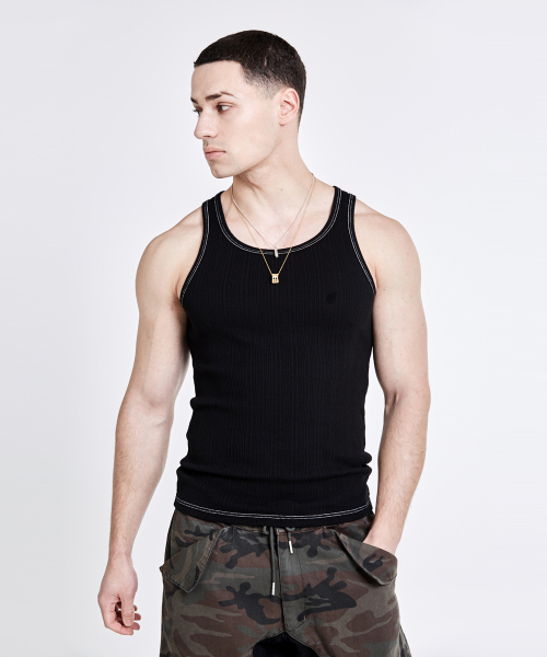 51%（フィフティーワンパーセント）の「CONTRAST BACK LOGO SLEEVELESS - Black（Tシャツ/カットソー・メンズ・その他・M/L/XL）」の7枚目の写真
