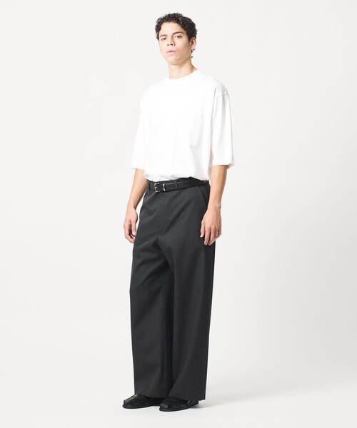 LOEFF（ロエフ）の「＜LOEFF＞ギャバジン ワイド パンツ MENS（その他パンツ・メンズ・ダークグレー/ナチュラル・2/0/1）」の3枚目の写真