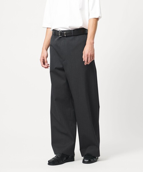 LOEFF（ロエフ）の「＜LOEFF＞ギャバジン ワイド パンツ MENS（その他パンツ・メンズ・ダークグレー/ナチュラル・2/0/1）」の5枚目の写真