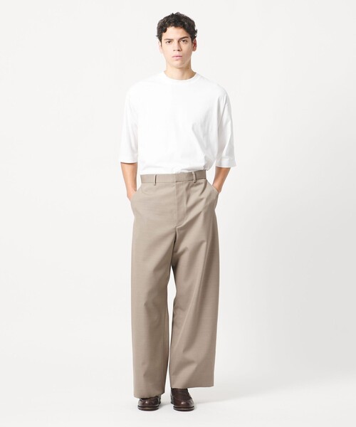 LOEFF（ロエフ）の「＜LOEFF＞ギャバジン ワイド パンツ MENS（その他パンツ・メンズ・ダークグレー/ナチュラル・2/0/1）」の7枚目の写真