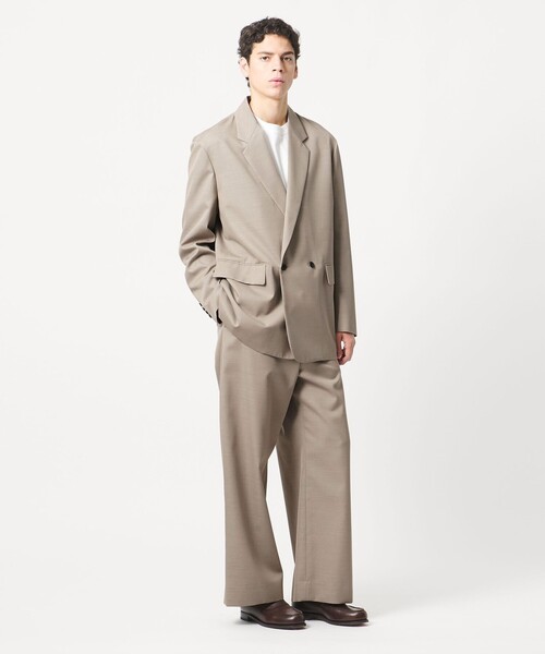 LOEFF（ロエフ）の「＜LOEFF＞ギャバジン ワイド パンツ MENS（その他パンツ・メンズ・ダークグレー/ナチュラル・2/0/1）」の8枚目の写真