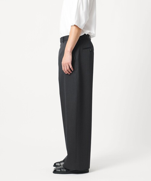LOEFF（ロエフ）の「＜LOEFF＞ギャバジン ワイド パンツ MENS（その他パンツ・メンズ・ダークグレー/ナチュラル・2/0/1）」の13枚目の写真