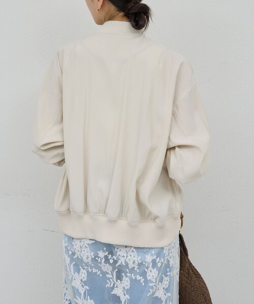 GALLARDAGALANTE（ガリャルダガランテ）の「サテンブルゾン（ブルゾン・レディース・カーキ/ベージュ・FREE）」の5枚目の写真