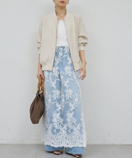 GALLARDAGALANTE（ガリャルダガランテ）の「サテンブルゾン（ブルゾン・レディース・カーキ/ベージュ・FREE）」の7枚目の写真