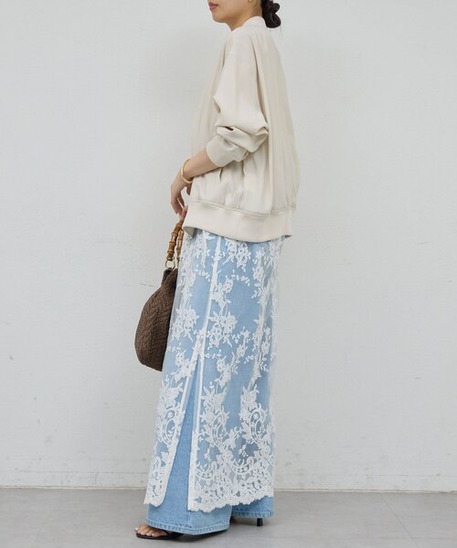 GALLARDAGALANTE（ガリャルダガランテ）の「サテンブルゾン（ブルゾン・レディース・カーキ/ベージュ・FREE）」の8枚目の写真