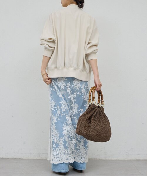 GALLARDAGALANTE（ガリャルダガランテ）の「サテンブルゾン（ブルゾン・レディース・カーキ/ベージュ・FREE）」の9枚目の写真