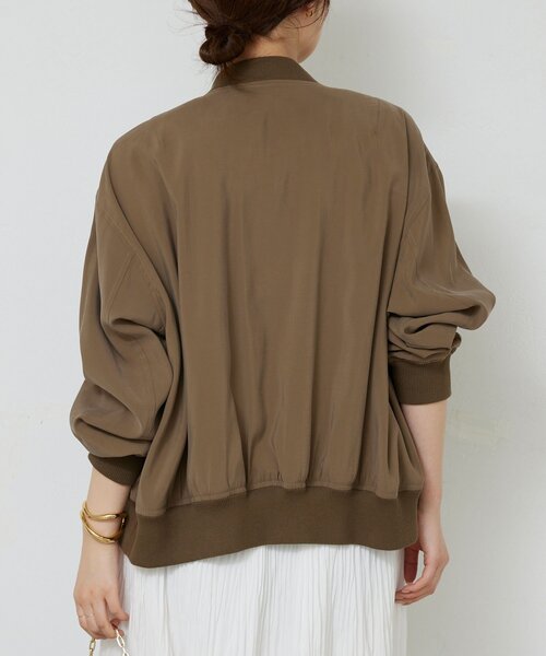 GALLARDAGALANTE（ガリャルダガランテ）の「サテンブルゾン（ブルゾン・レディース・カーキ/ベージュ・FREE）」の13枚目の写真
