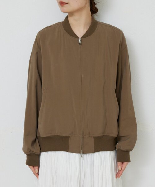 GALLARDAGALANTE（ガリャルダガランテ）の「サテンブルゾン（ブルゾン・レディース・カーキ/ベージュ・FREE）」の17枚目の写真