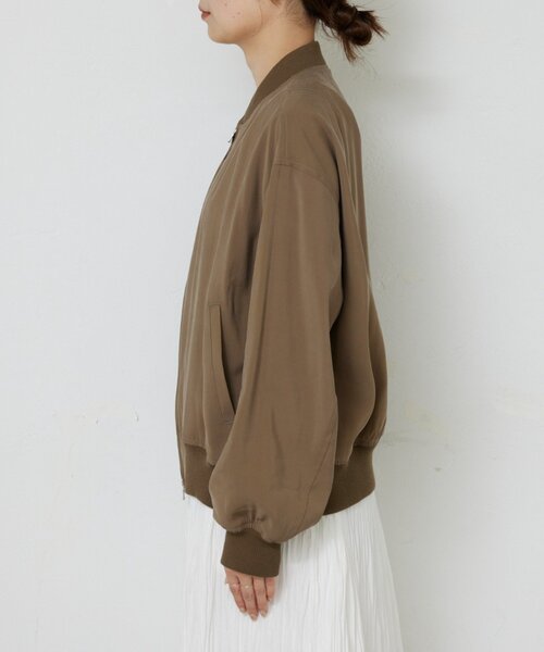 GALLARDAGALANTE（ガリャルダガランテ）の「サテンブルゾン（ブルゾン・レディース・カーキ/ベージュ・FREE）」の18枚目の写真