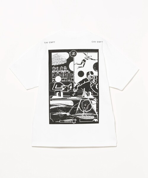 C.E（シーイー）の「C.E / MD Caveat Aedificator T（Tシャツ/カットソー・メンズ・ホワイト/ブラック・M/L/XL）」の5枚目の写真
