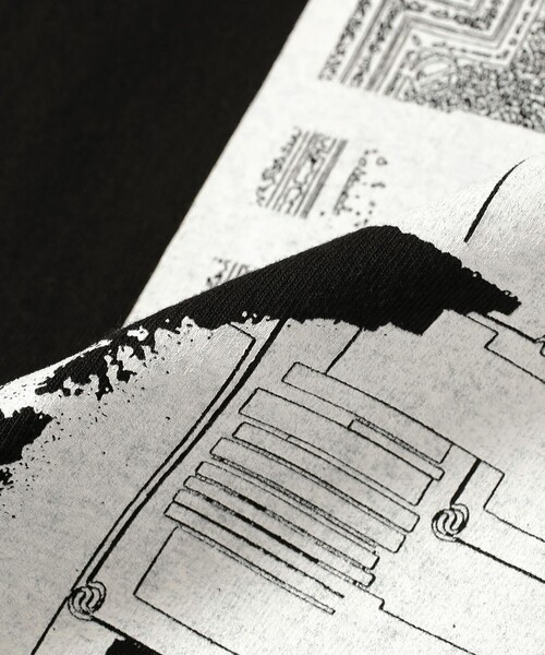 C.E（シーイー）の「C.E / MD Caveat Aedificator T（Tシャツ/カットソー・メンズ・ホワイト/ブラック・M/L/XL）」の9枚目の写真