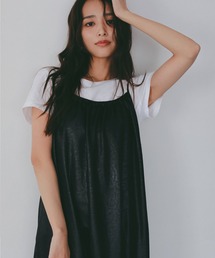 AJUGA. | レザーライク キャミソールワンピース(ワンピース)