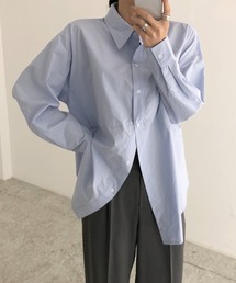 オーバーサイズ ロングシャツ