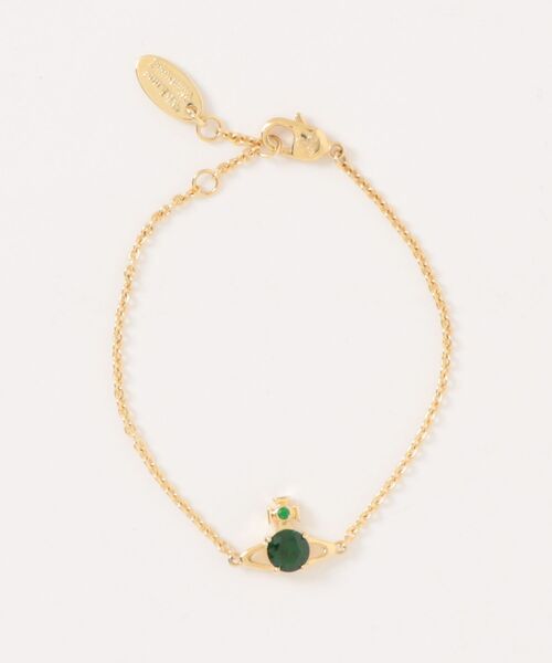 Vivienne Westwood(ヴィヴィアンウエストウッド)の「REINA SMALL BRACELET(ブレスレット・レディース・ピンク系その他/シルバー/グリーン系その他・FREE)」の1枚目の写真