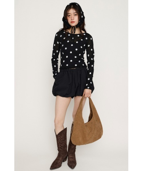 SLY（スライ）の「MICHIXSLY DOTS KNIT TOPS ミチスライドットニット