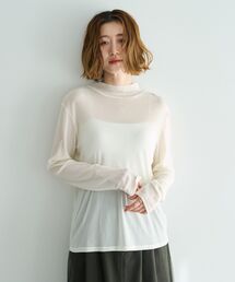 YECCA VECCA | ハイネックシアートップス(Tシャツ/カットソー)