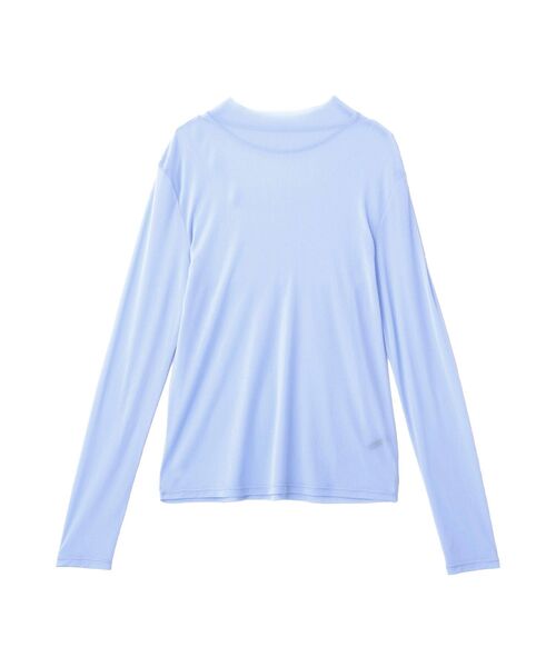 YECCA VECCA(イェッカヴェッカ)の「ハイネックシアートップス(Tシャツ/カットソー・レディース・オフホワイト/ブラック/ブルー・FREE)」の18枚目の写真