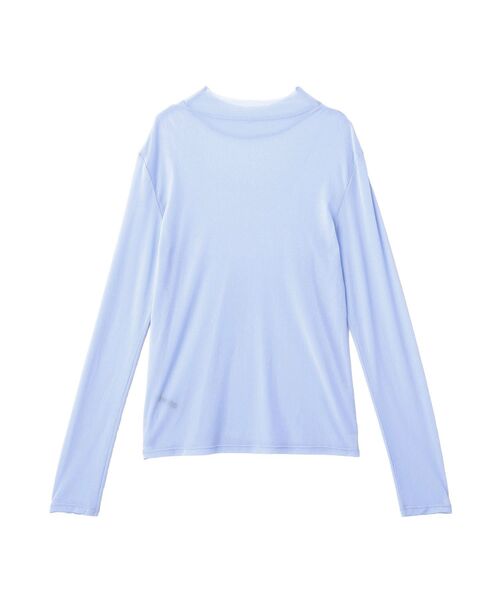 YECCA VECCA(イェッカヴェッカ)の「ハイネックシアートップス(Tシャツ/カットソー・レディース・オフホワイト/ブラック/ブルー・FREE)」の19枚目の写真