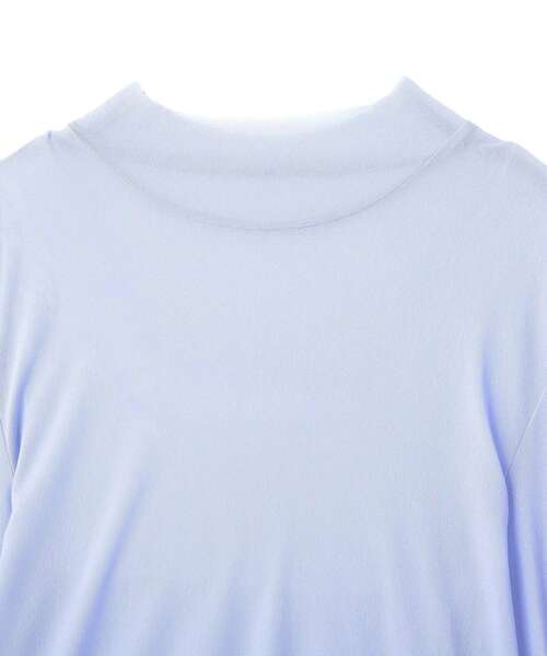 YECCA VECCA(イェッカヴェッカ)の「ハイネックシアートップス(Tシャツ/カットソー・レディース・オフホワイト/ブラック/ブルー・FREE)」の20枚目の写真