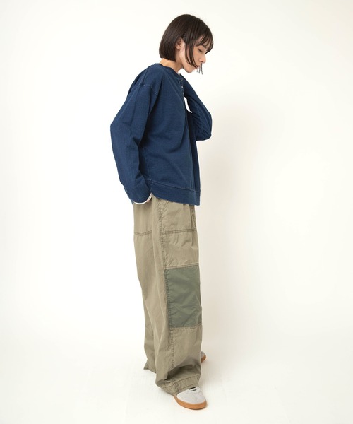 RNA-N(アールエヌエーエヌ)の「M2613 インディゴヘンリーT(Tシャツ/カットソー・レディース・ワンウォッシュ/インディゴブルー/ライトインディゴブルー・FREE)」の14枚目の写真