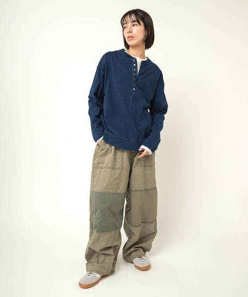 RNA-N(アールエヌエーエヌ)の「M2613 インディゴヘンリーT(Tシャツ/カットソー・レディース・ワンウォッシュ/インディゴブルー/ライトインディゴブルー・FREE)」の16枚目の写真
