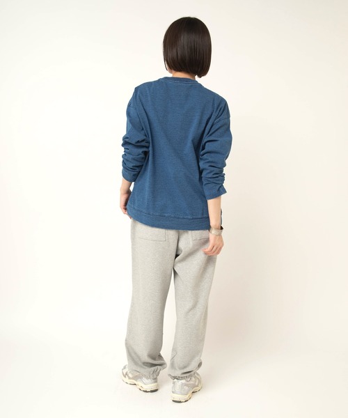 RNA-N(アールエヌエーエヌ)の「M2613 インディゴヘンリーT(Tシャツ/カットソー・レディース・ワンウォッシュ/インディゴブルー/ライトインディゴブルー・FREE)」の13枚目の写真