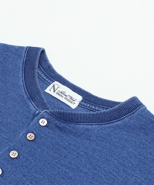 RNA-N(アールエヌエーエヌ)の「M2613 インディゴヘンリーT(Tシャツ/カットソー・レディース・ワンウォッシュ/インディゴブルー/ライトインディゴブルー・FREE)」の20枚目の写真