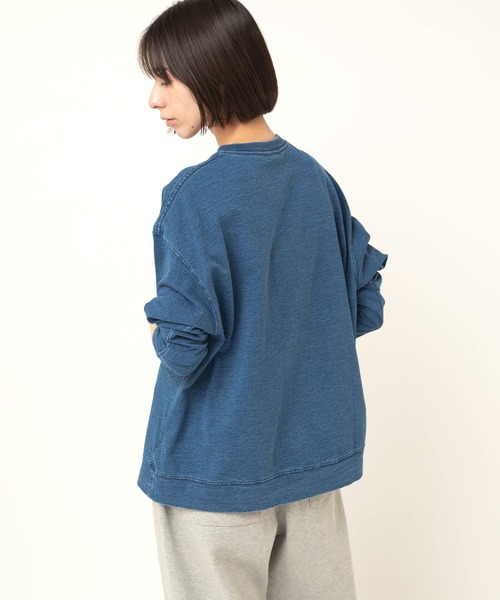 RNA-N(アールエヌエーエヌ)の「M2613 インディゴヘンリーT(Tシャツ/カットソー・レディース・ワンウォッシュ/インディゴブルー/ライトインディゴブルー・FREE)」の6枚目の写真