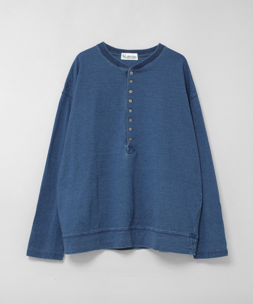 RNA-N(アールエヌエーエヌ)の「M2613 インディゴヘンリーT(Tシャツ/カットソー・レディース・ワンウォッシュ/インディゴブルー/ライトインディゴブルー・FREE)」の22枚目の写真