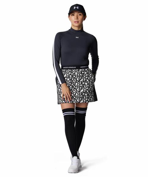 UNDER ARMOUR（アンダーアーマー）の「UAドライブ アーマーニット ロングスリーブ モックネック シャツ（ゴルフ/レディース）（ポロシャツ・レディース・ブラック・S/L/M/XL）」の3枚目の写真