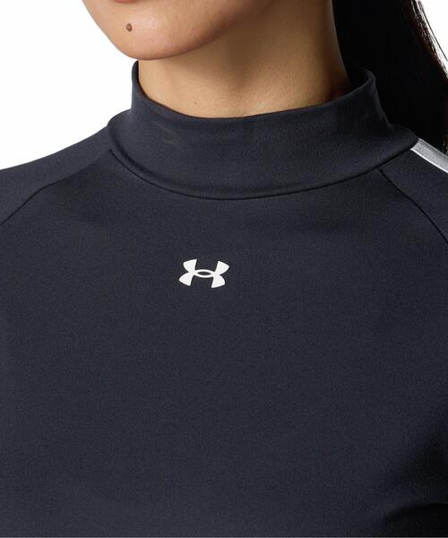 UNDER ARMOUR（アンダーアーマー）の「UAドライブ アーマーニット ロングスリーブ モックネック シャツ（ゴルフ/レディース）（ポロシャツ・レディース・ブラック・S/L/M/XL）」の4枚目の写真