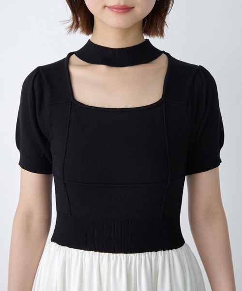Elishe(エリシェ)の「カットアウトドッキングワンピース(ワンピース・レディース・ブラック系/グレー系・0/1)」の15枚目の写真