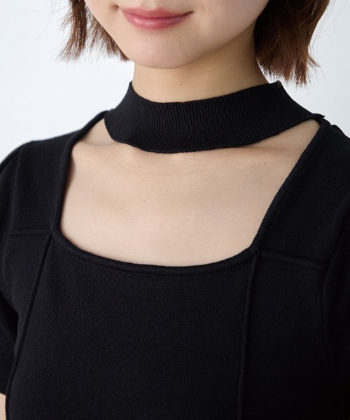 Elishe(エリシェ)の「カットアウトドッキングワンピース(ワンピース・レディース・ブラック系/グレー系・0/1)」の16枚目の写真