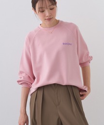 OMNES | ソフトポンチロゴプリント裾ドローコード 長袖Tシャツ 花粉リリース付(Tシャツ/カットソー)