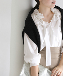 La TOTALITE | 【洗える】フリルカラーブラウス(シャツ/ブラウス)