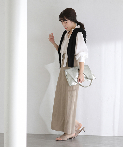 La TOTALITE（ラトータリテ）の「【洗える】フリルカラーブラウス（シャツ/ブラウス・レディース・ホワイト/サックスブルー・FREE）」の16枚目の写真