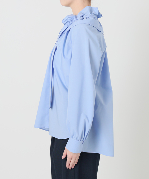La TOTALITE（ラトータリテ）の「【洗える】フリルカラーブラウス（シャツ/ブラウス・レディース・ホワイト/サックスブルー・FREE）」の20枚目の写真