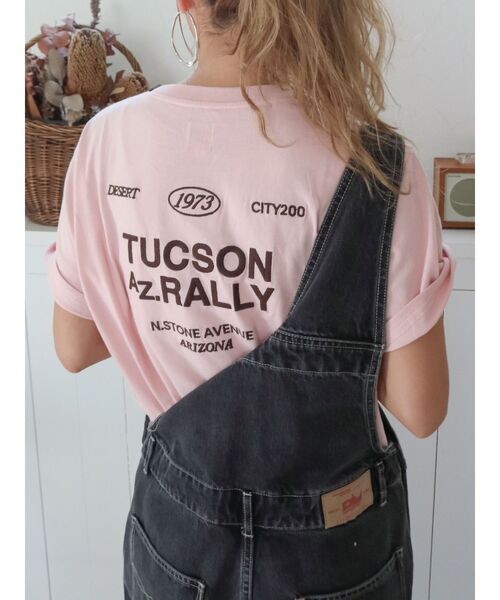 Ungrid（アングリッド）の「カラーエンブロイダリーTee（Tシャツ/カットソー・レディース・ブルー/チャコールグレー/オフホワイト/ピンク/イエロー・FREE）」の8枚目の写真