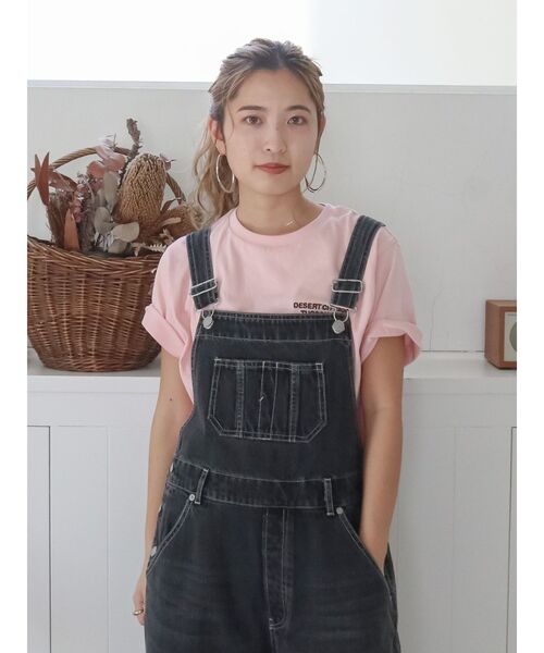 Ungrid（アングリッド）の「カラーエンブロイダリーTee（Tシャツ/カットソー・レディース・ブルー/チャコールグレー/オフホワイト/ピンク/イエロー・FREE）」の9枚目の写真