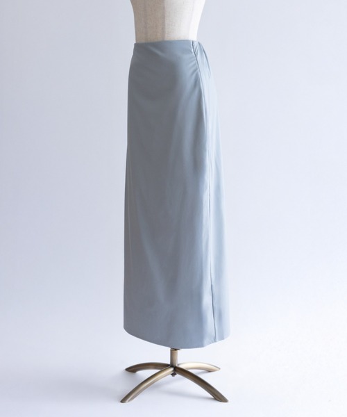 EN NEUME(エンノイム)の「Washable Faux Leather Narrow Skirt(スカート・レディース・ブルー/イエロー・FREE)」の13枚目の写真