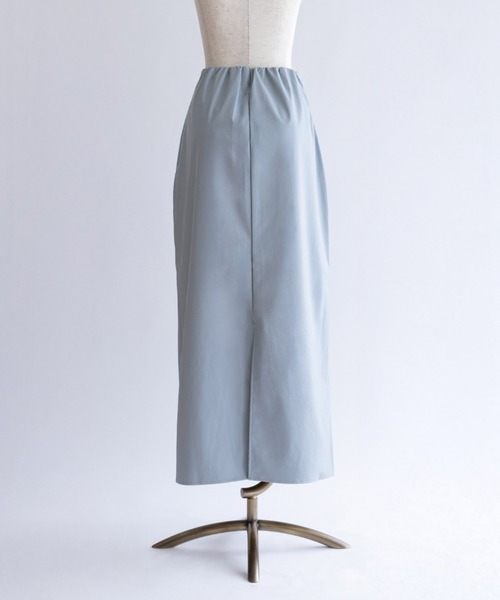 EN NEUME(エンノイム)の「Washable Faux Leather Narrow Skirt(スカート・レディース・ブルー/イエロー・FREE)」の15枚目の写真
