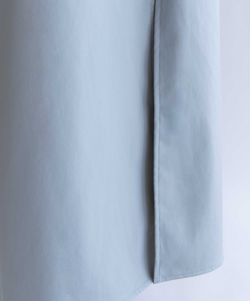 EN NEUME(エンノイム)の「Washable Faux Leather Narrow Skirt(スカート・レディース・ブルー/イエロー・FREE)」の19枚目の写真