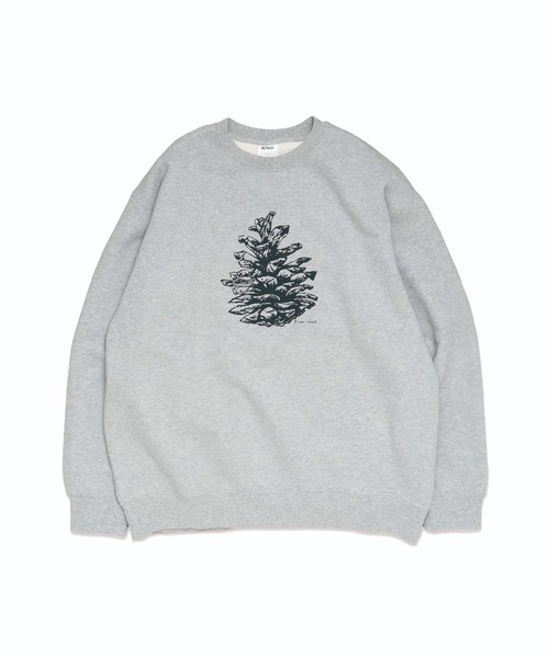 Knuu(ヌウ)の「Pinecorn Sweatshirt(Tシャツ/カットソー・メンズ・ヘザーグレー/ホワイト/ブラウン・SMALL/MEDIUM/LARGE/X-LARGE)」の2枚目の写真