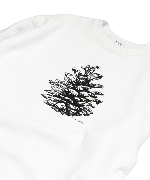 Knuu(ヌウ)の「Pinecorn Sweatshirt(Tシャツ/カットソー・メンズ・ヘザーグレー/ホワイト/ブラウン・SMALL/MEDIUM/LARGE/X-LARGE)」の4枚目の写真