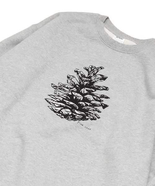 Knuu(ヌウ)の「Pinecorn Sweatshirt(Tシャツ/カットソー・メンズ・ヘザーグレー/ホワイト/ブラウン・SMALL/MEDIUM/LARGE/X-LARGE)」の6枚目の写真